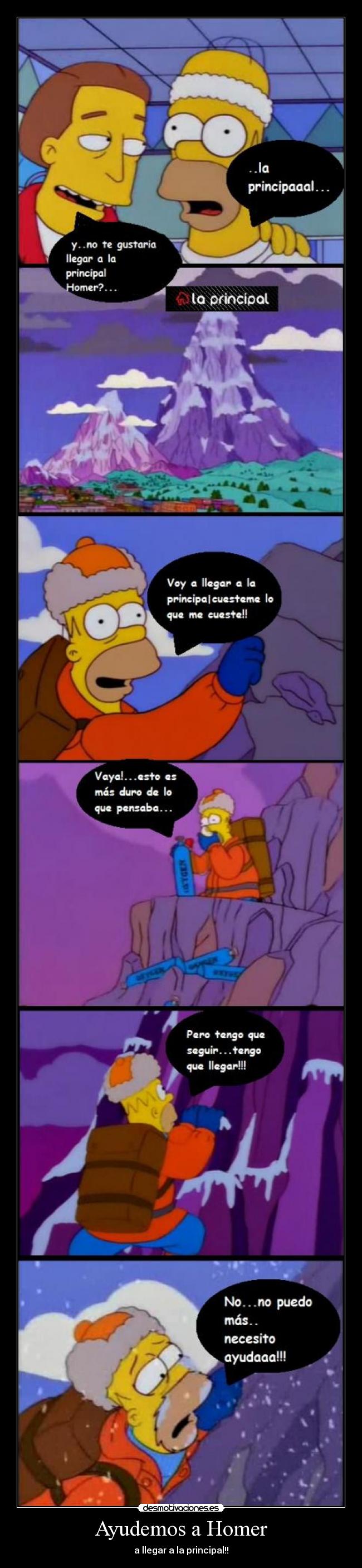 Ayudemos a Homer - a llegar a la principal!!