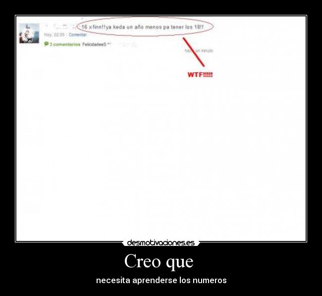 Creo que -