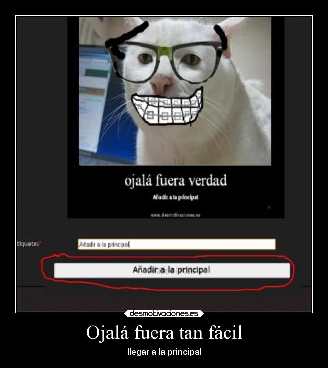 carteles llegar principal facil fuera motiva anadir principal gatosdesmotivaciones chulo desmotivaciones