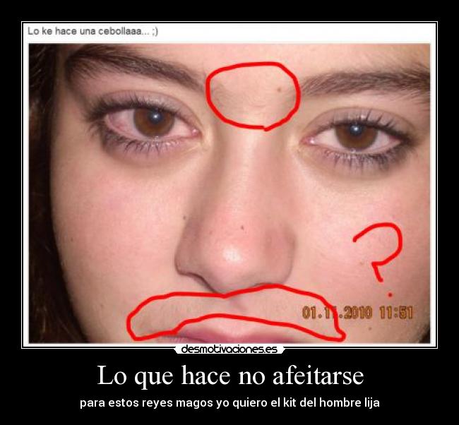 Lo que hace no afeitarse - para estos reyes magos yo quiero el kit del hombre lija