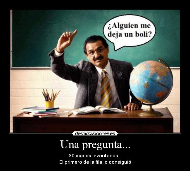 Una pregunta... -
