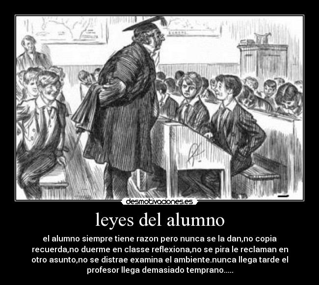 leyes del alumno -