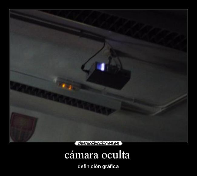 cámara oculta  - definición gráfica 