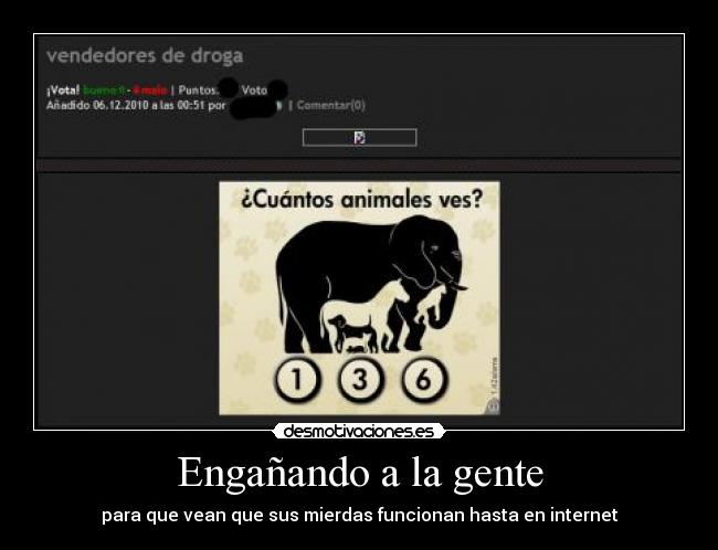 carteles enganando drogas desmotivaciones