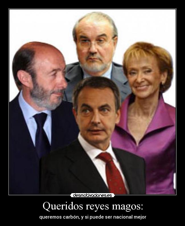 Queridos reyes magos: - queremos carbón, y si puede ser nacional mejor