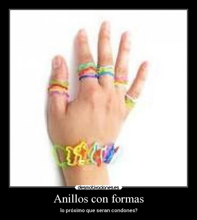 Anillos con formas -