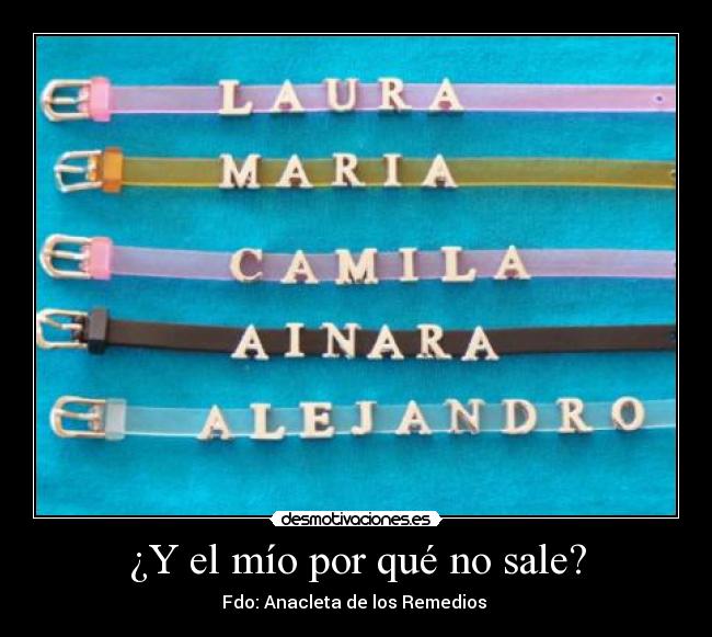 ¿Y el mío por qué no sale? - 