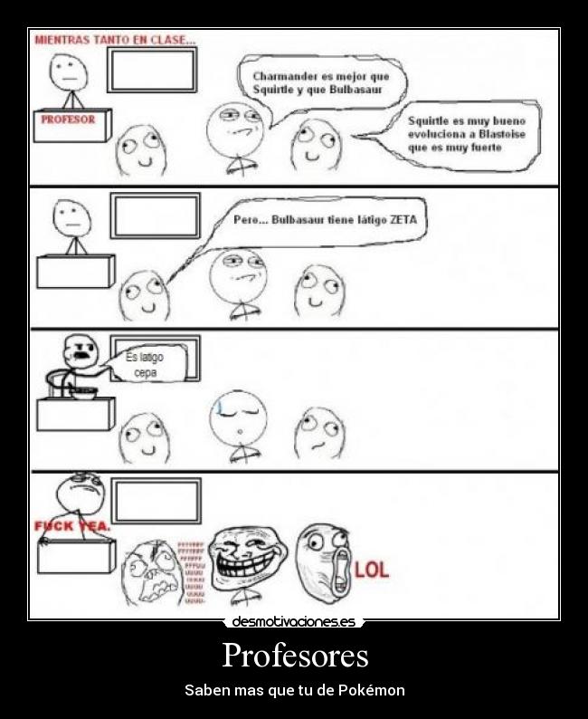 Profesores - Saben mas que tu de Pokémon
