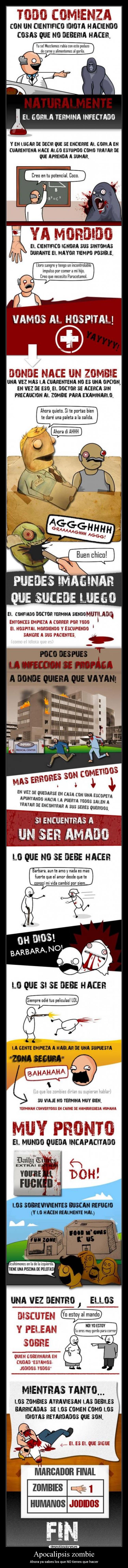 carteles moser humor zombies apocalipsis desmotivaciones