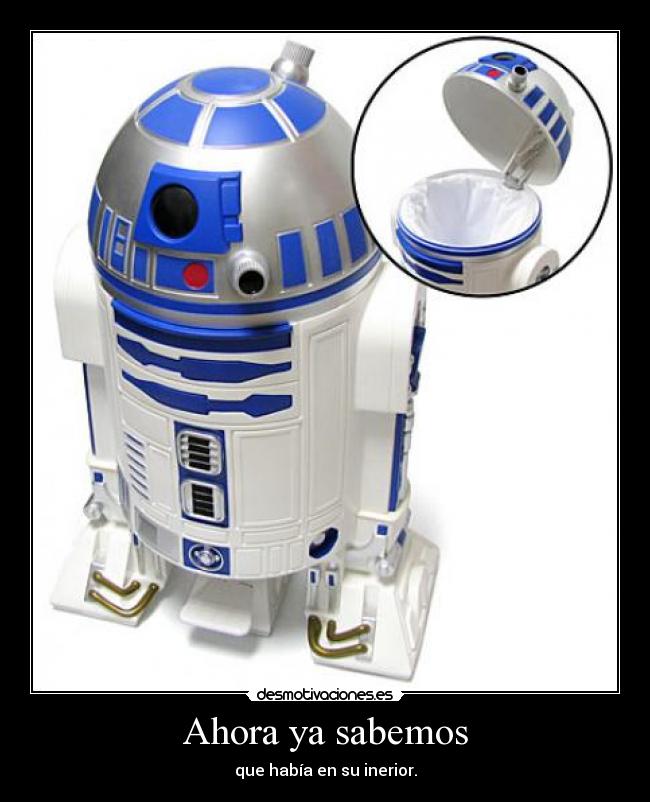 Ahora ya sabemos - que había en su inerior.