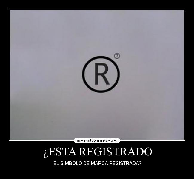 ¿ESTA REGISTRADO - 
