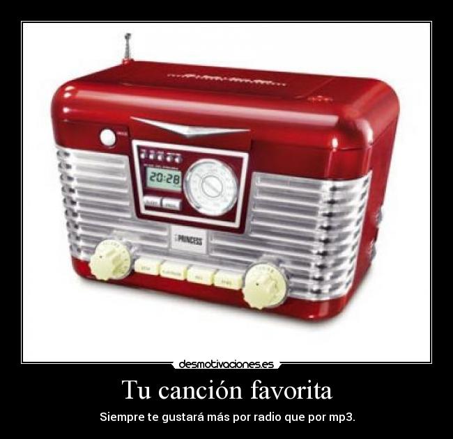 carteles cancion favorita radio mp3 desmotivaciones