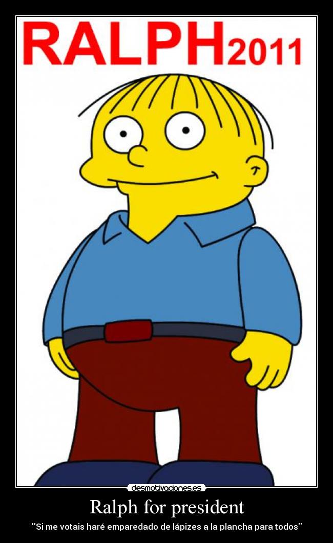 carteles ralph wiggum simpsons kiiwi desmotivaciones