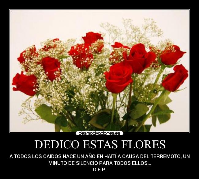 DEDICO ESTAS FLORES - 