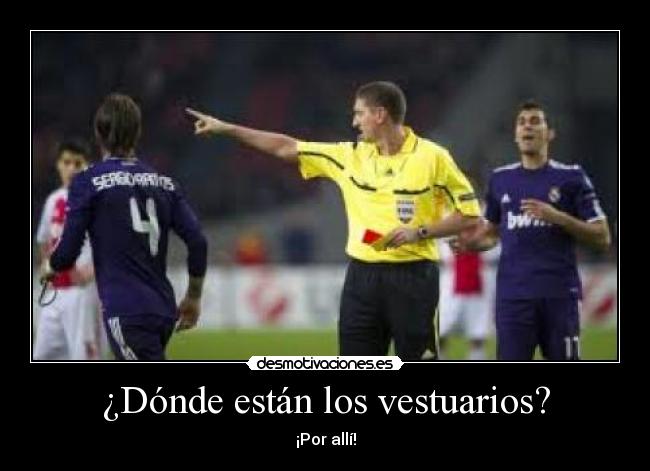 ¿Dónde están los vestuarios? - 