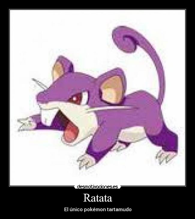 Ratata - El único pokémon tartamudo