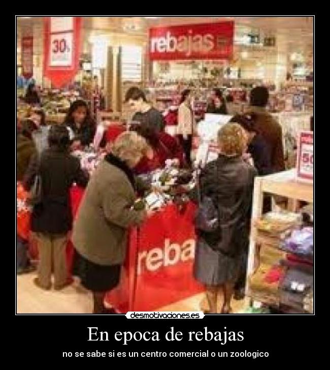 En epoca de rebajas -