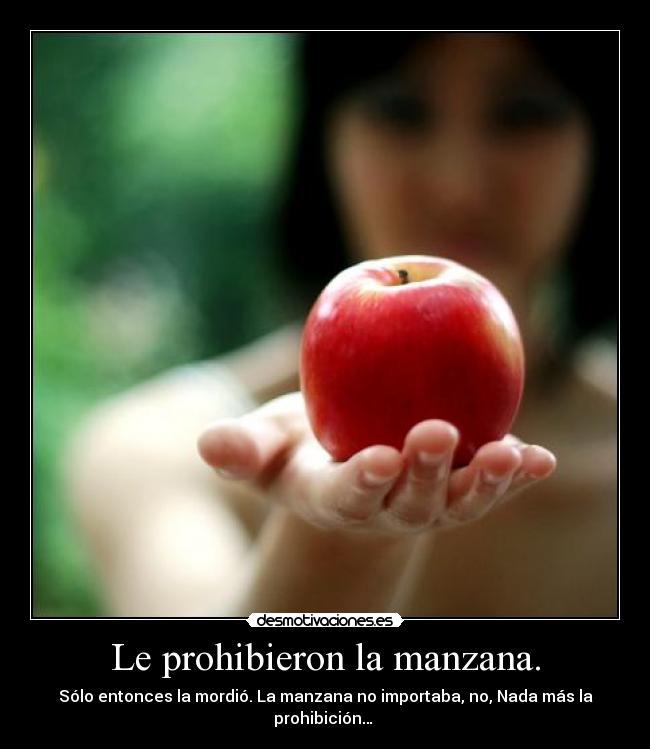 Le prohibieron la manzana. - 
