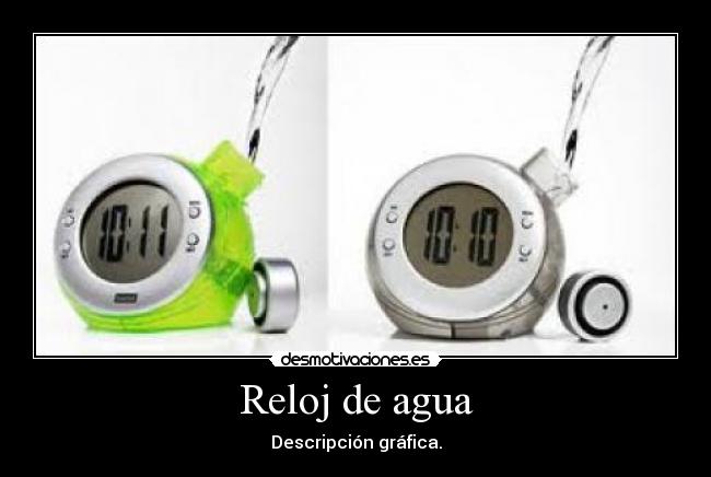 Reloj de agua - Descripción gráfica.