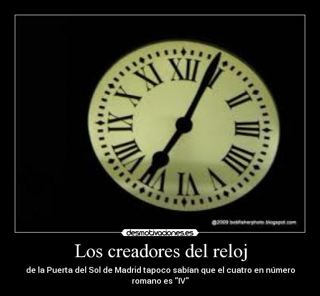 Los creadores del reloj -