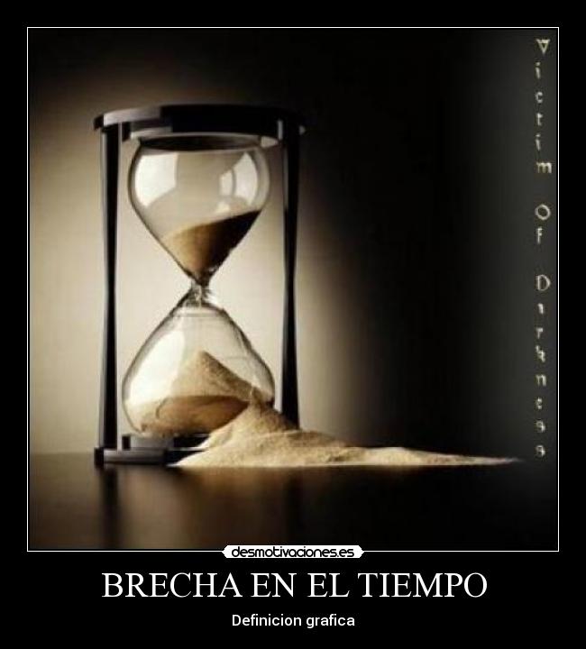 BRECHA EN EL TIEMPO - Definicion grafica