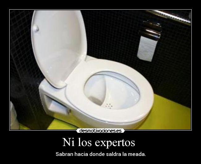 Ni los expertos - Sabran hacia donde saldra la meada.