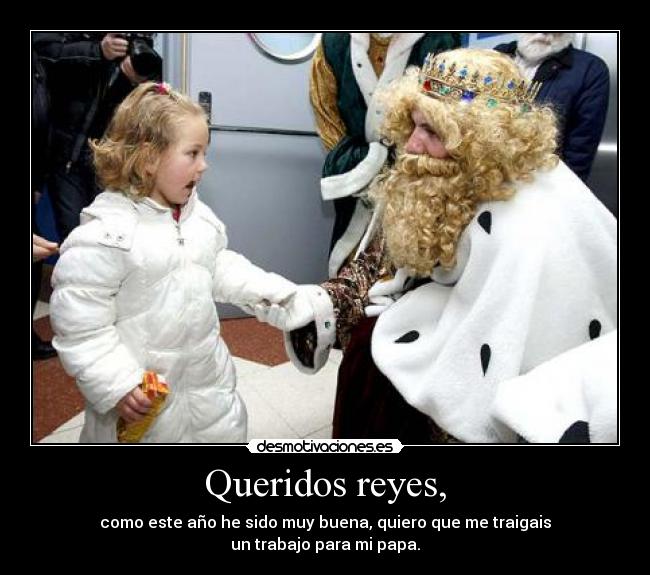 Queridos reyes, -
