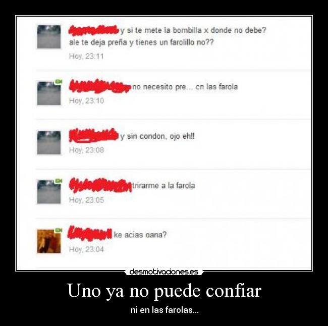 Uno ya no puede confiar - ni en las farolas...