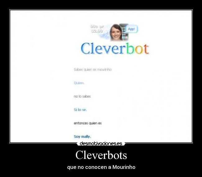 Cleverbots - que no conocen a Mourinho