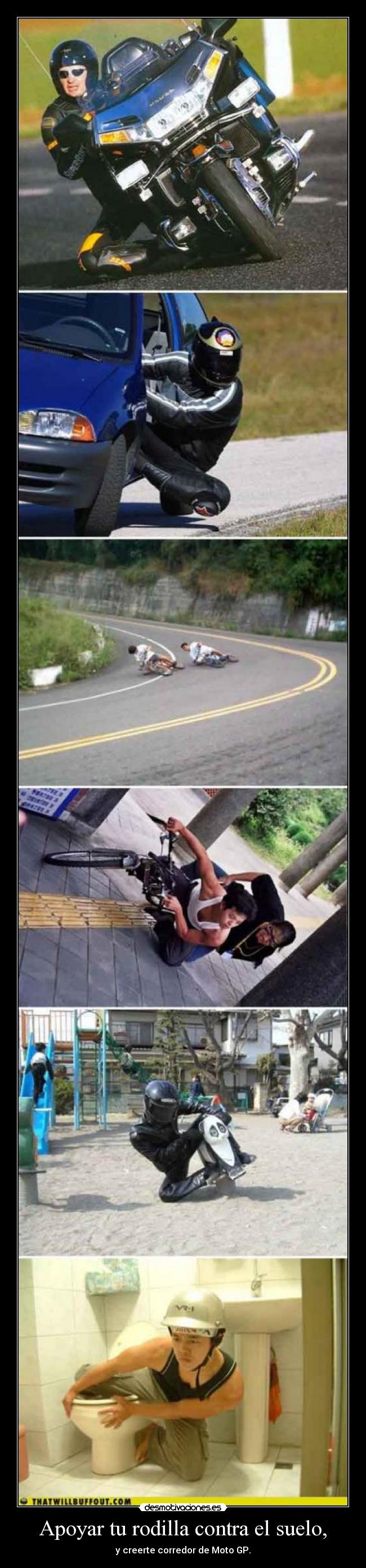 Apoyar tu rodilla contra el suelo, -