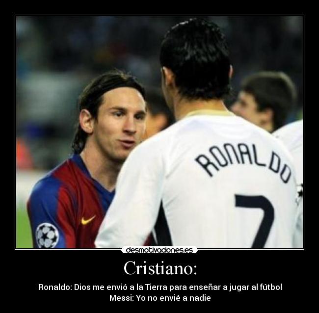 carteles cristiano messi desmotivaciones