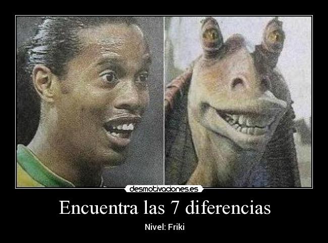 Encuentra las 7 diferencias - Nivel: Friki