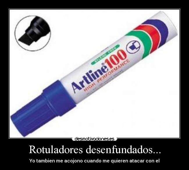 Rotuladores desenfundados... - 