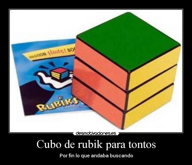 Cubo de rubik para tontos -