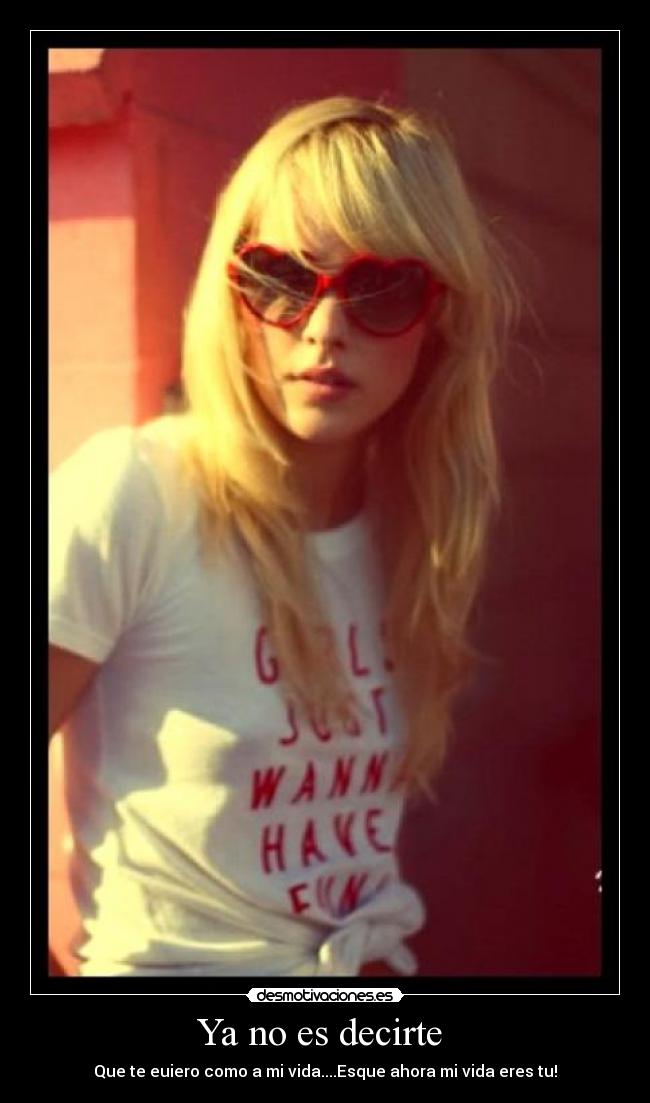 Ya no es decirte -