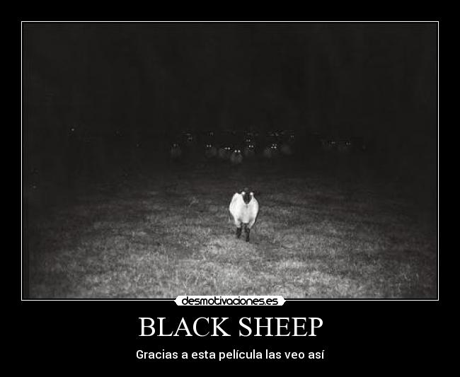 BLACK SHEEP - Gracias a esta película las veo así