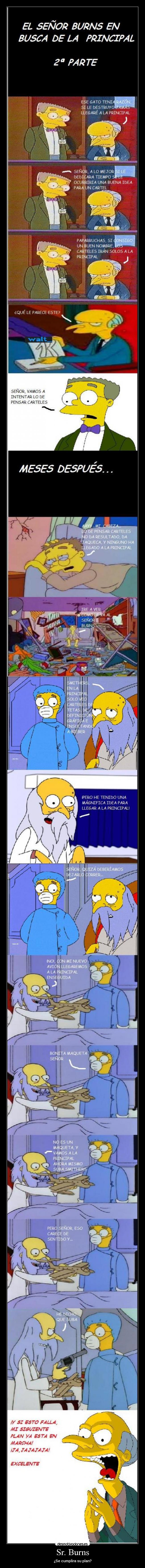 Sr. Burns - ¿Se cumplira su plan?