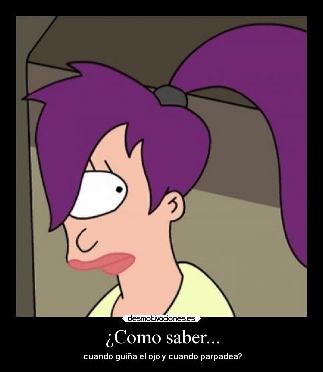 ¿Como saber... -  cuando guiña el ojo y cuando parpadea?