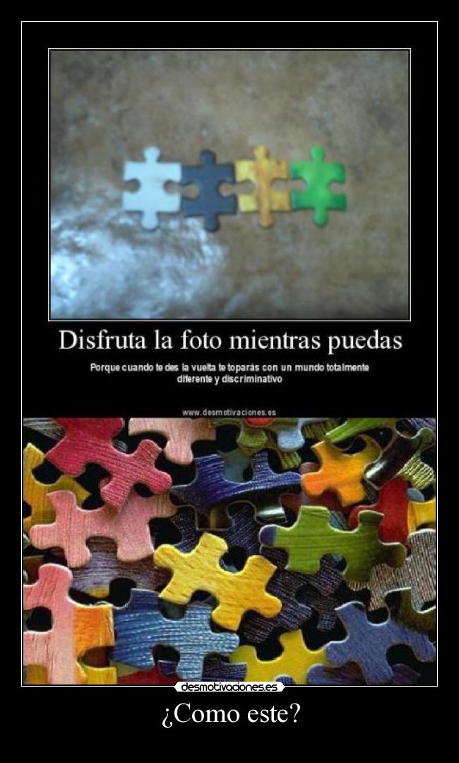 carteles piezas puzzle fuf desmotivaciones