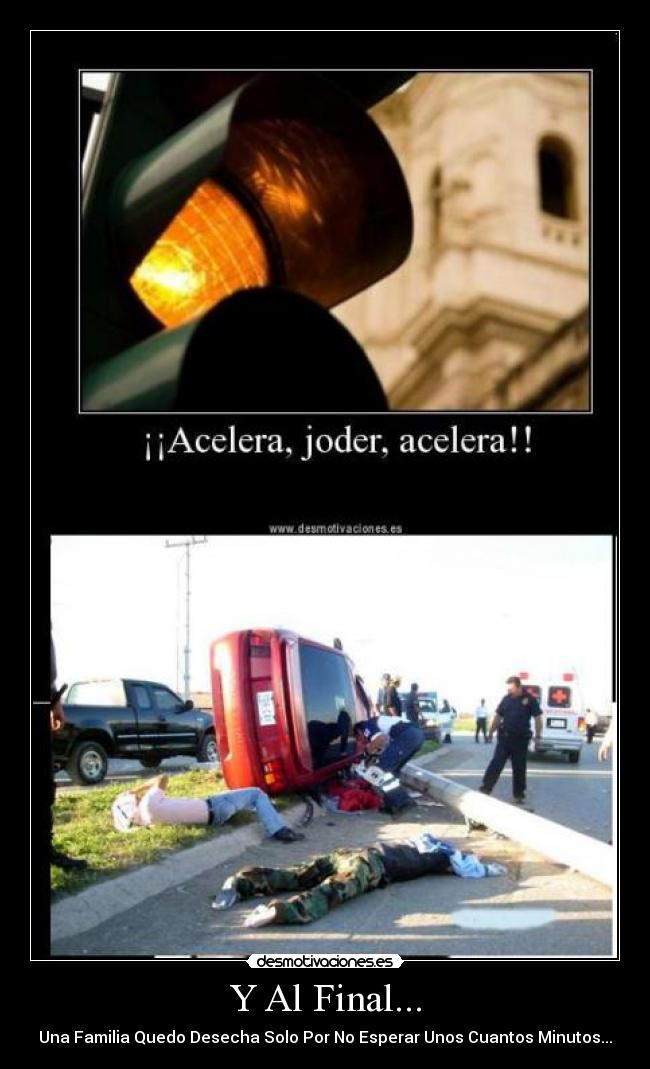 Y Al Final... - Una Familia Quedo Desecha Solo Por No Esperar Unos Cuantos Minutos...