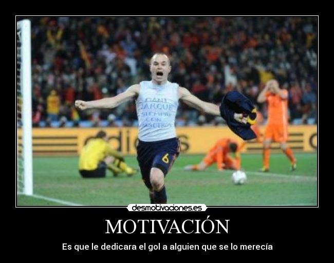 MOTIVACIÓN - Es que le dedicara el gol a alguien que se lo merecía