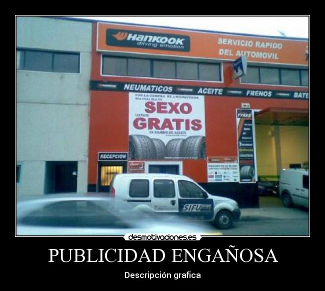 PUBLICIDAD ENGAÑOSA - Descripción grafica