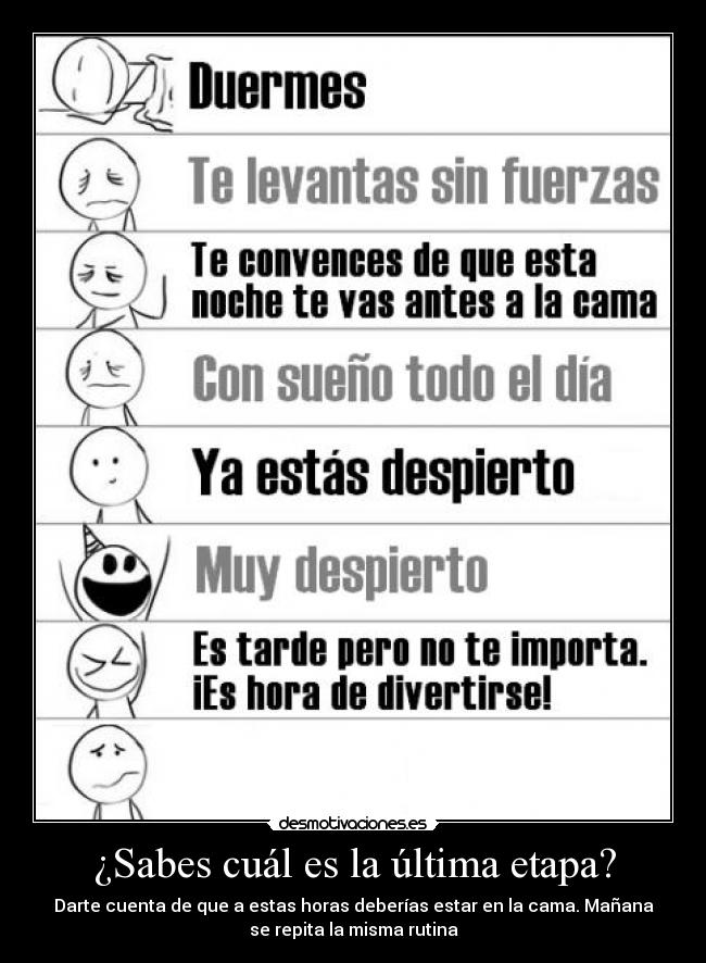 ¿Sabes cuál es la última etapa? - 