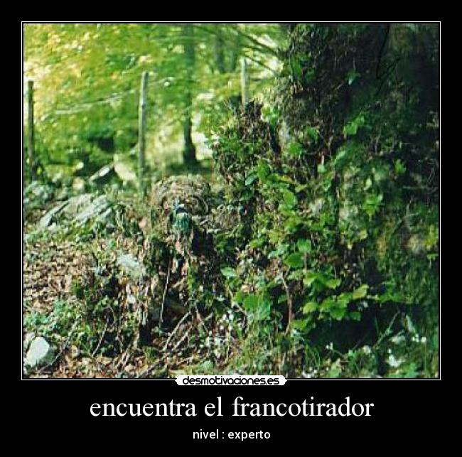 encuentra el francotirador - nivel : experto