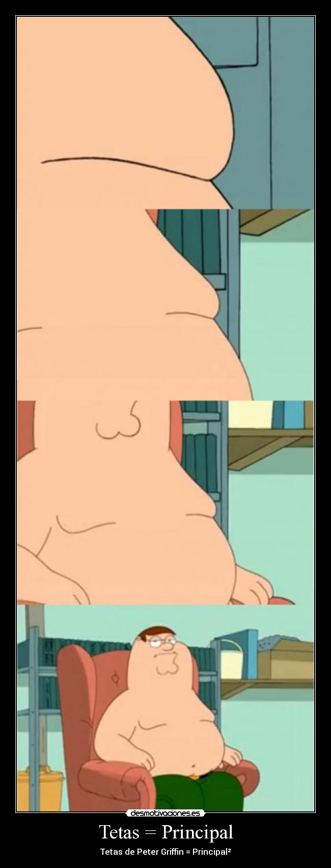 carteles tetas tetas peter griffin padre familia principal cuadrado marco222 desmotivaciones