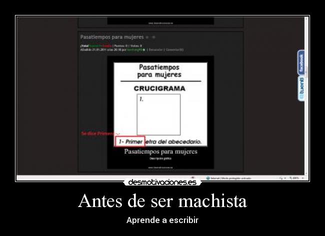 Antes de ser machista -