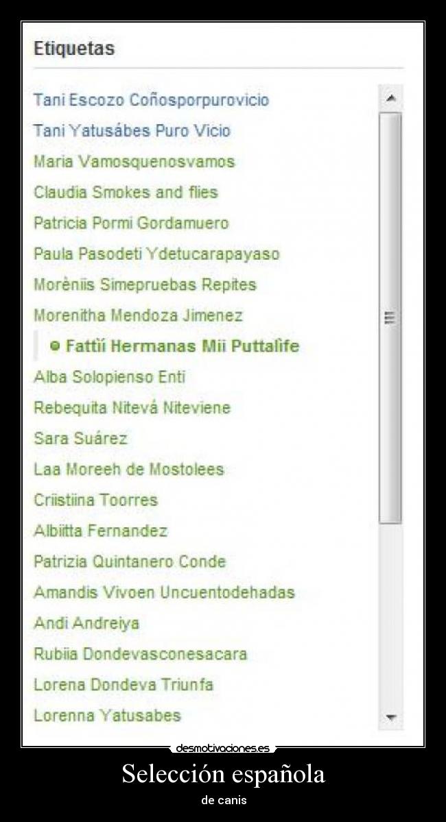 Selección española - de canis