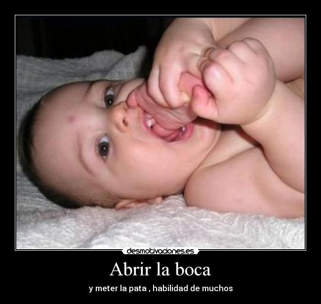 Abrir la boca - 