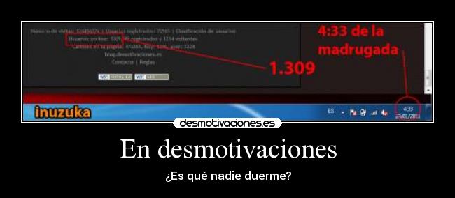 En desmotivaciones -