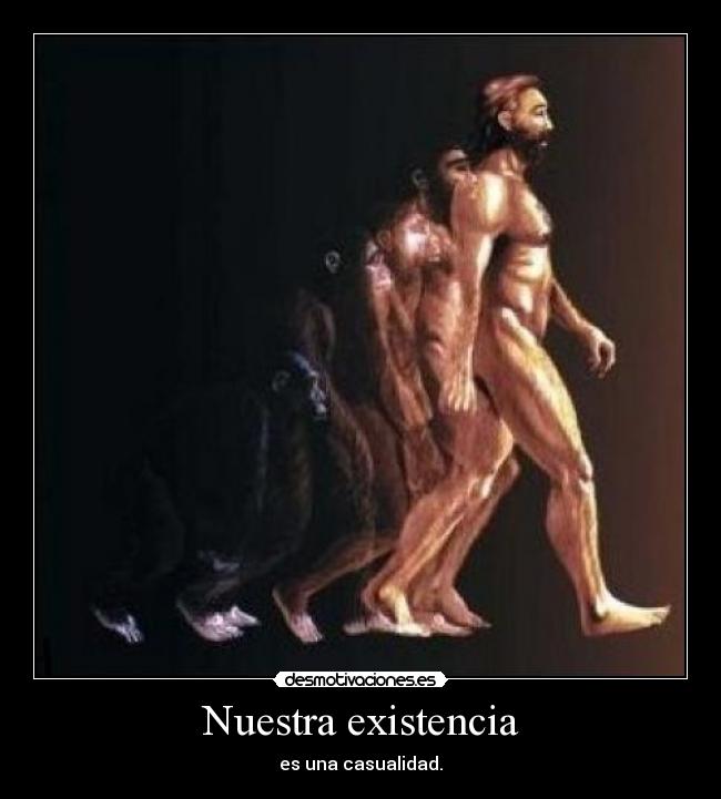 Nuestra existencia - es una casualidad.